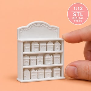 Set STL de Spice Village a escala 1:12 – Decoración de cocina en miniatura para casa de muñecas (descarga digital)