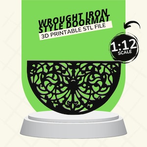 Schmiedeeisen Stil Fußmatte Puppenhaus Möbel & Zubehör 1:12 Maßstab 3D PRINTABLE STL