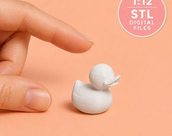 Rubber Duck 1:12 Scale Dollhouse Furniture, Decorations and Accessories 3D PRINTABLE STL FILES
