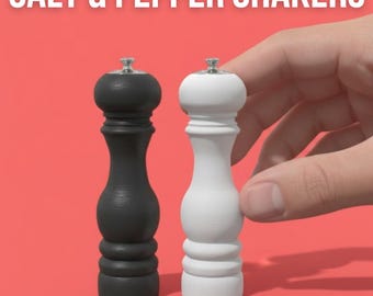 Macina sale e pepe/Shaker Mobili e accessori per case delle bambole in scala 1:12 STL STAMPABILE IN 3D