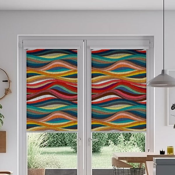 Colorful Roller Shades, Window Treatments, Roller Blind, Window Shades Roller, Printed Roller Shade, Custom Blinds,