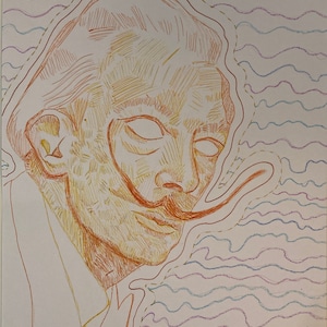 Salvador Dalí, abstract poster