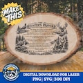 Hunter's Prayer Laser Engraving Design DIY Lord's Prayer Laser PNG SVG Cut file for laser, sublimation (digital download)