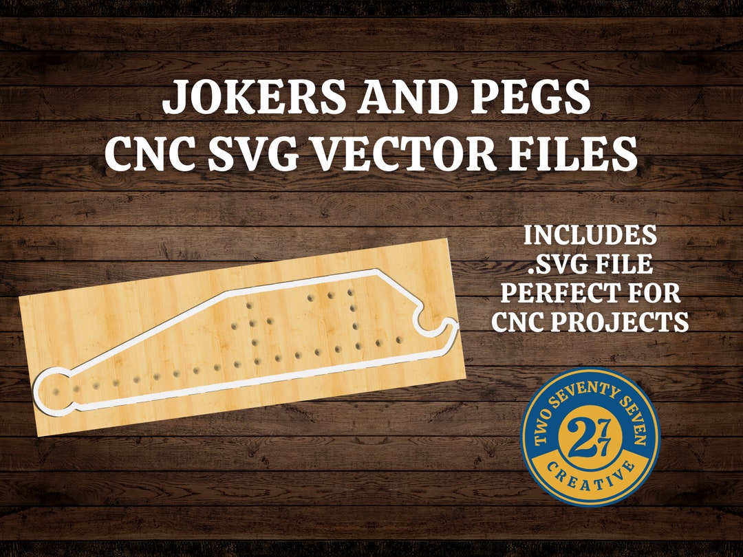 Pegs and Jokers SVG, CNC File, SVG Digital Download, Wood Game Board