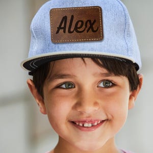 Custom Faux Leather Name Patch: DIY Iron-On for Hats, Backpacks