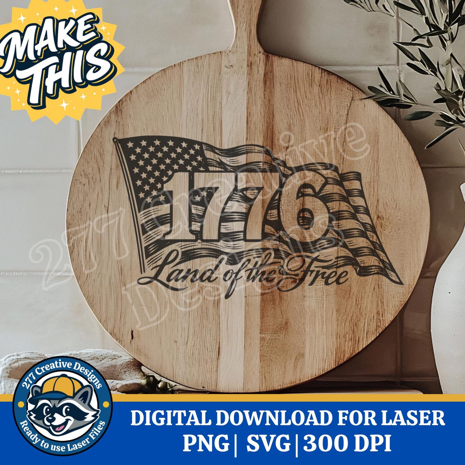 1776 Land of the Free America 250 Anniversary SVG PNG Laser Cut File ...