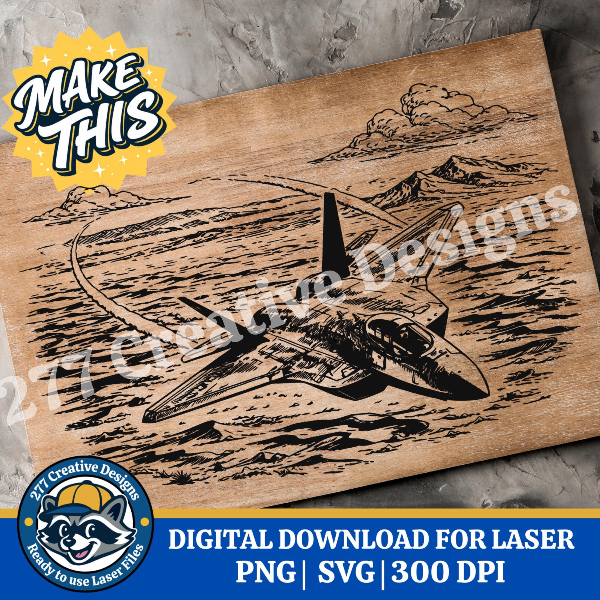 Fighter Jet SVG PNG Laser Cut File, Sublimation (digital Download) - Etsy