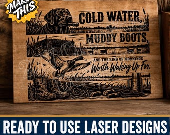 Gravurdatei für Entenjagdhund (SVG/PNG), Schild für Entenjagd-Labrador und Wasservogeljäger, Sublimationsdruck, digitaler Download