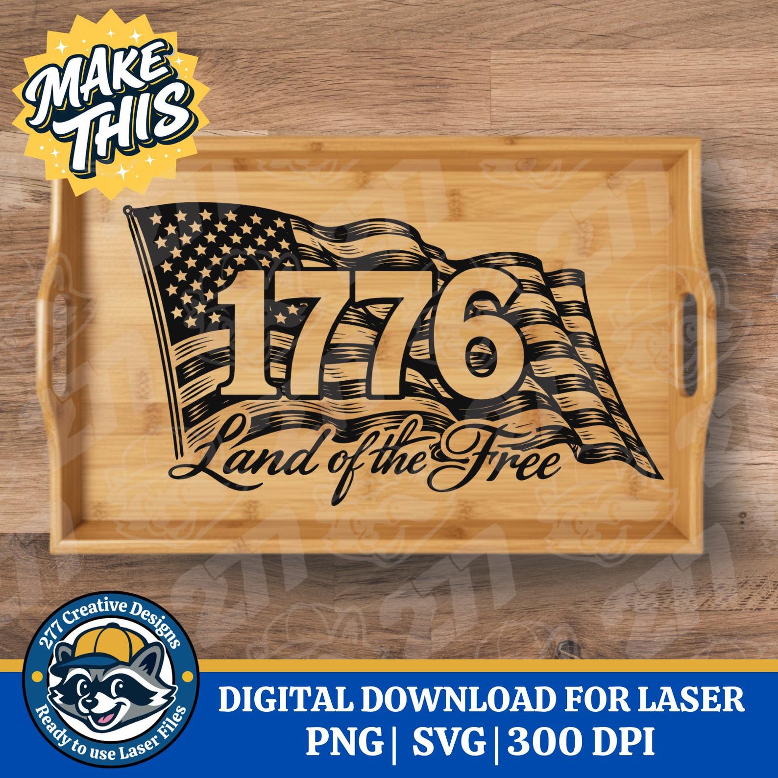 1776 Land of the Free America 250 Anniversary SVG PNG Laser Cut File ...