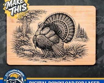 Wild Turkey diy Laser Engraving Design DIY Laser PNG SVG Cut file for laser, sublimation (digital download)