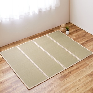 Tatami mat 100% herbe de jonc japonaise, 120200cm Tapis de sieste pliable Beige Traditionnel, Tapis de couchage, Yoga Zen, Matériel National, Artisan 2607 image 1