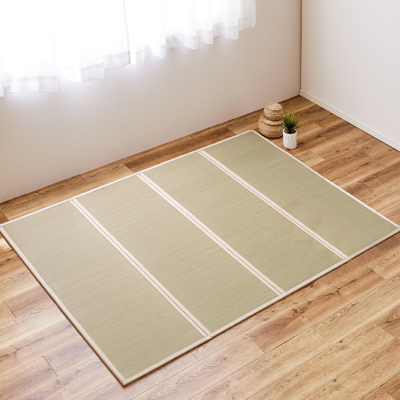 Tatami Mat 100% Japanese Rush Grass, 120×200cm Foldable Nap Mat