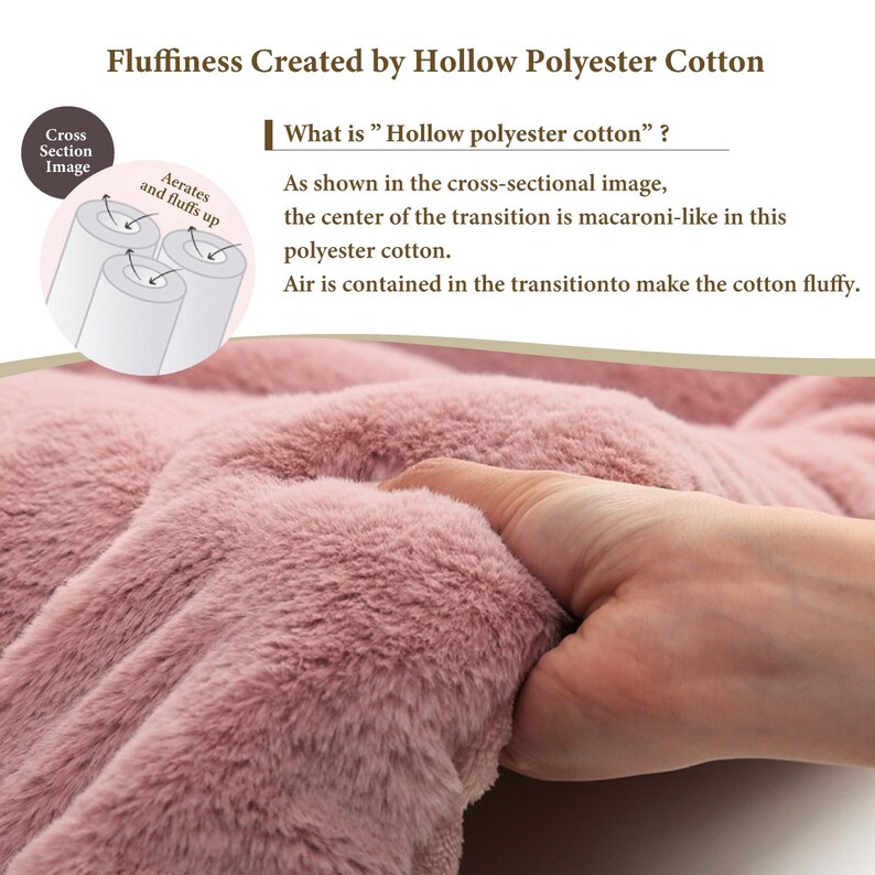 Kotatsu Futon Japanese Comforter Fluffy Pink Cotton Flannel Blanket