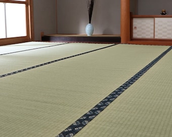 Tatami mat 100% herbe de jonc japonaise, Tapis Goza Igusa, Tapis de couchage traditionnel, Yoga Zen Matériau naturel, Artisan, Fabriqué au Japon 1110