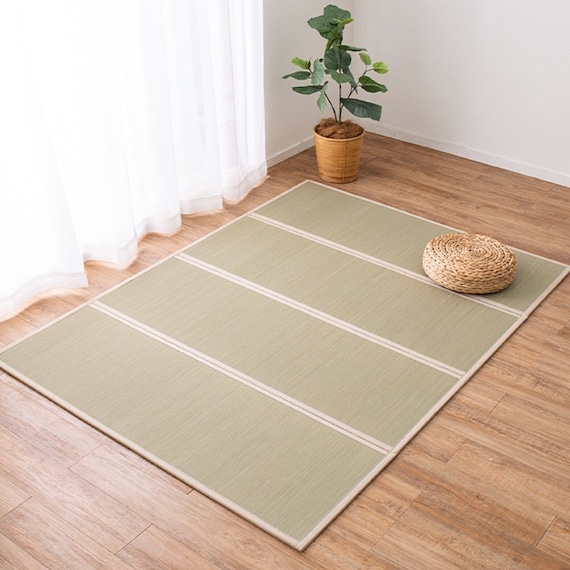Tatami Mat 100% Japanese Rush Grass, 140×200cm Foldable Nap Mat