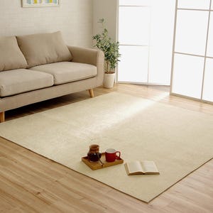 Alfombra lavable, antideslizante, impermeable, color marfil, estilo japonés, sencilla y hecha en Japón. 1228