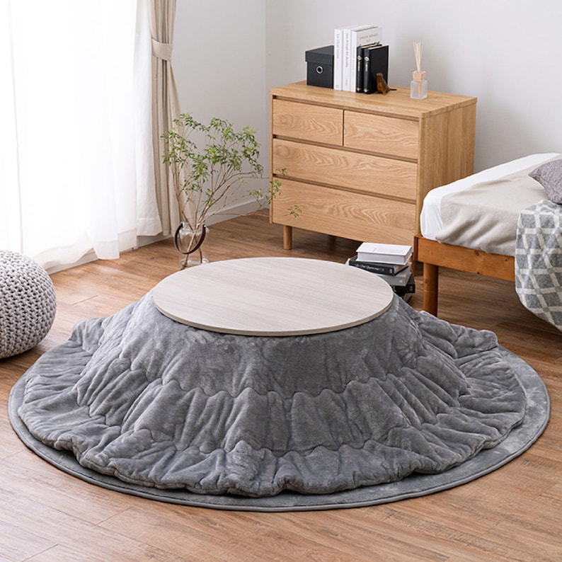 Kotatsu Futon Comforter Flannel Fluffy Washable Simple Blanket Etsy