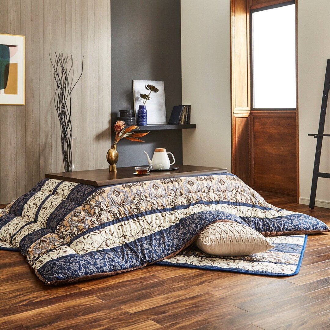 Kotatsu Futon & Mat Set Fluffy Premium Cotton Flannel Blanket Table