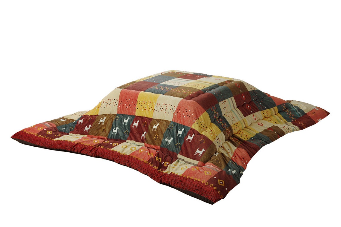 Kotatsu Futon Comforter Premium Cotton Fluffy Table Square Etsy