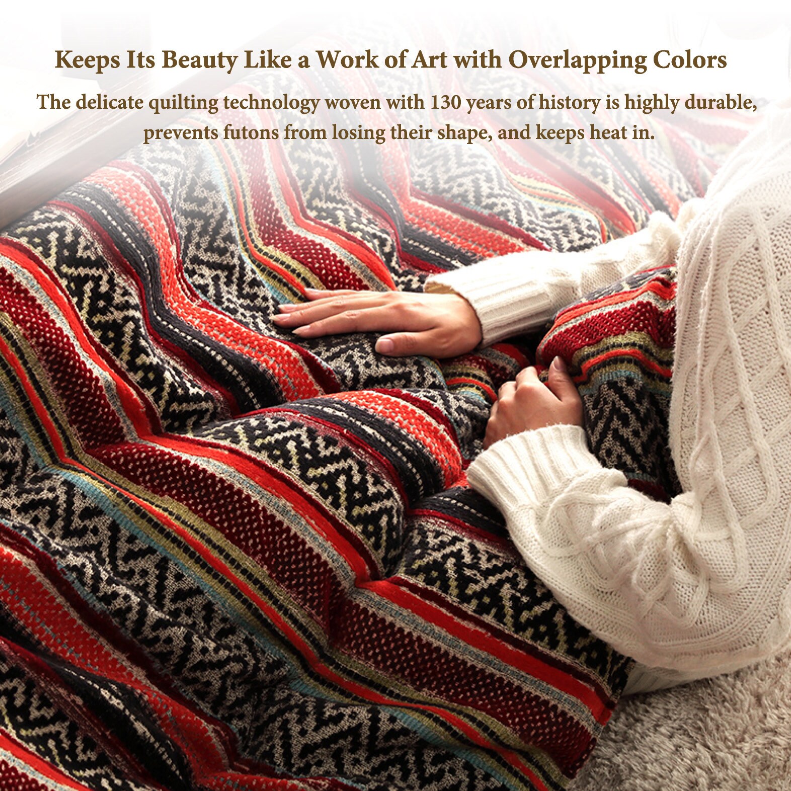 Kotatsu Futon Comforter Premium Flannel Fluffy Table Square Rectangle