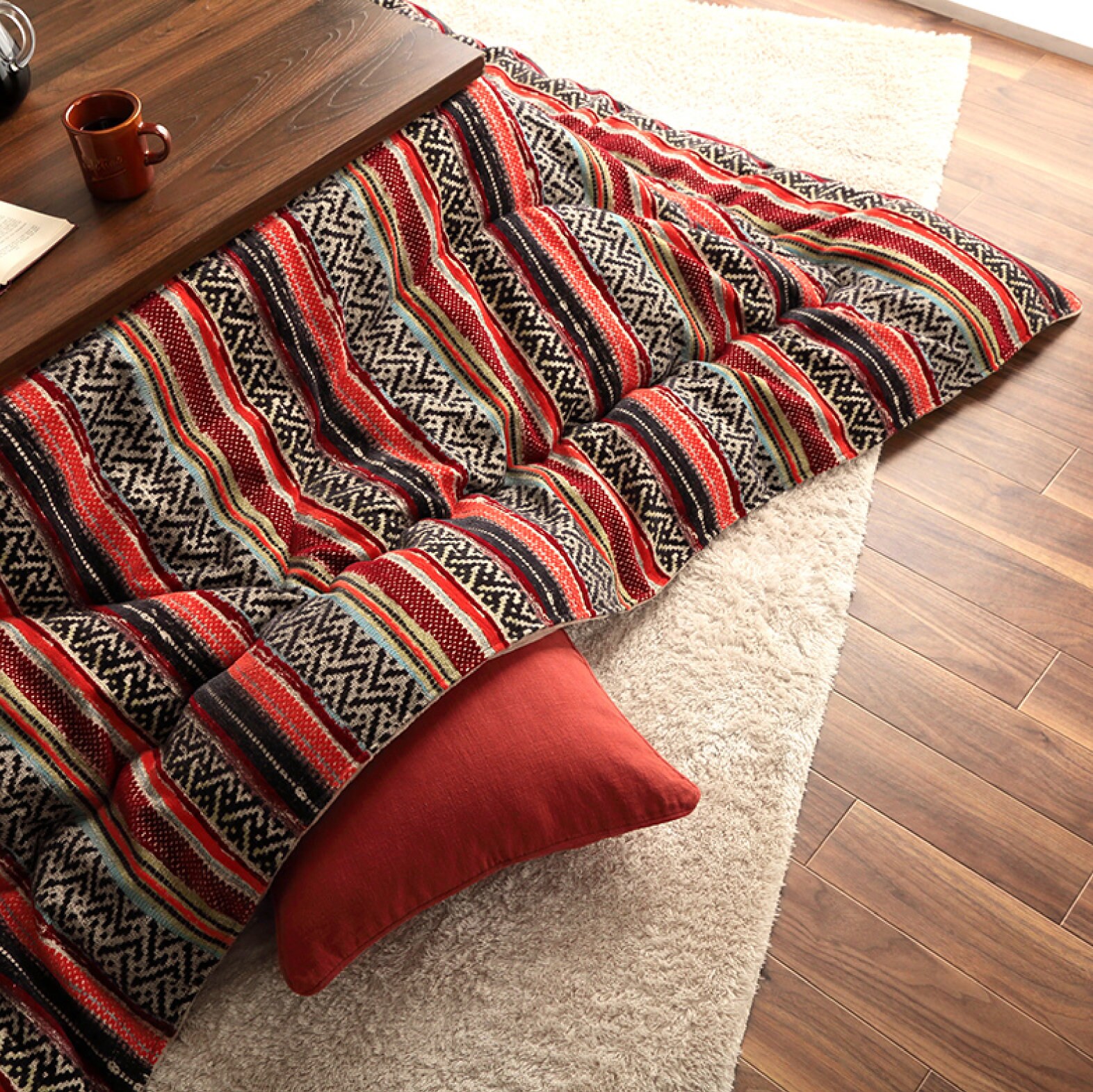 Kotatsu Futon Comforter Premium Flannel Fluffy Table Square Rectangle