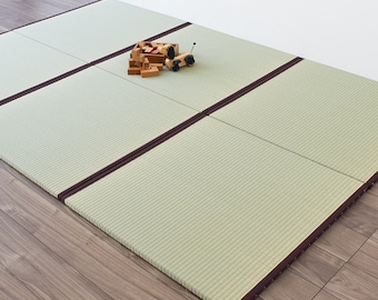 Tatami mat 100% Japanese rush grass, Area rug Goza Igusa, Traditional Sleeping mat, Yoga Zen Natural Material, Craftsman, Made in Japan 612