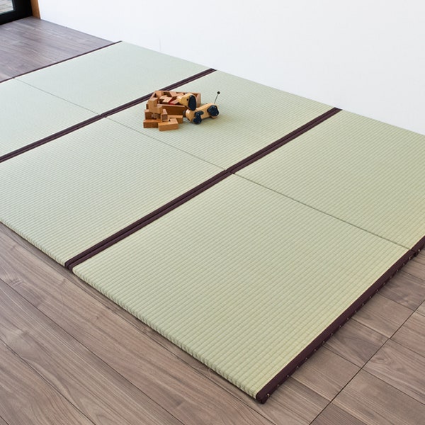 Tatami-Matte 100 % japanisches Binsengras, Teppich Goza Igusa, traditionelle Schlafmatte, Yoga-Zen-Naturmaterial, Handwerker, hergestellt in Japan 612