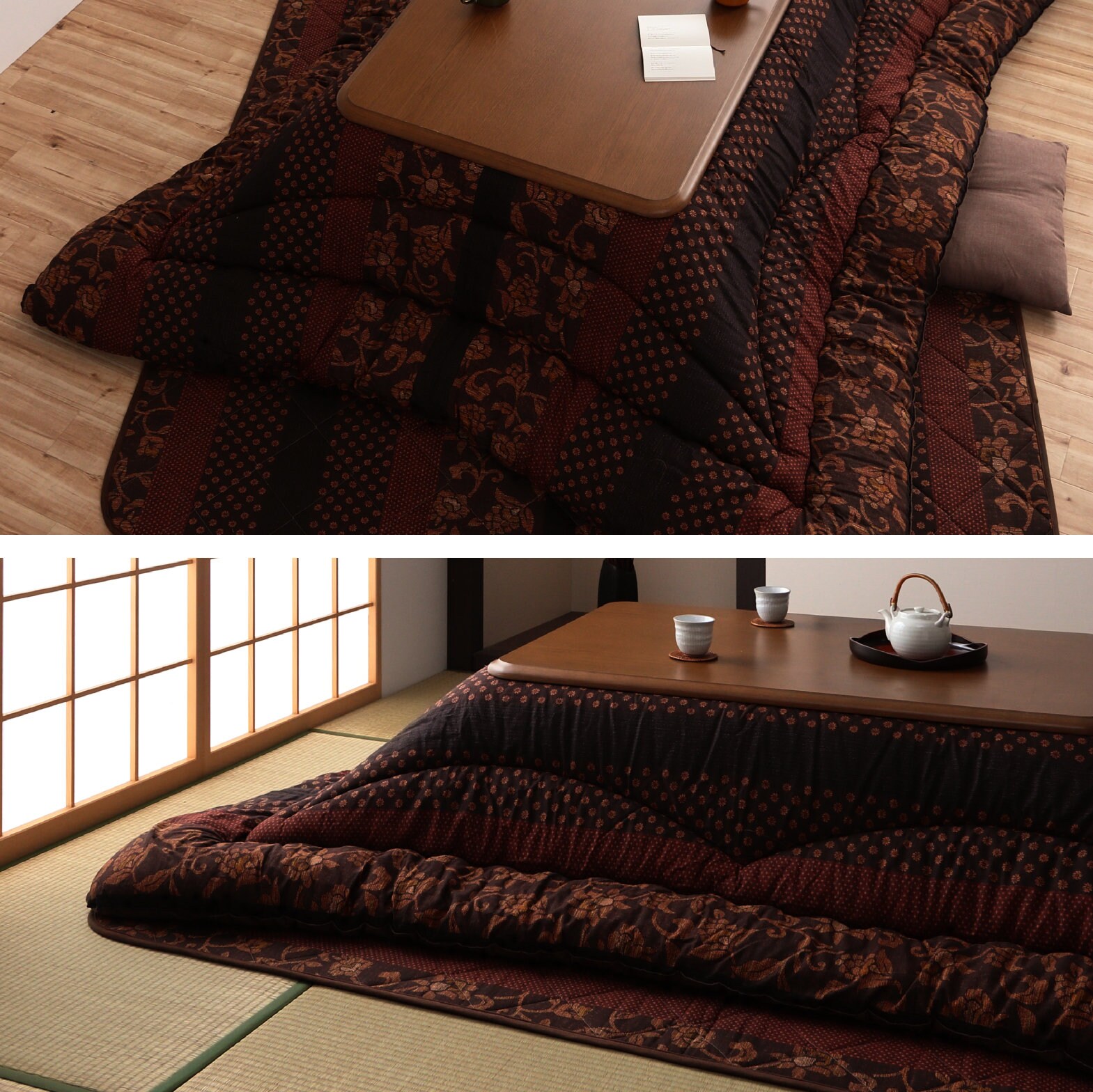 Kotatsu Futon Comforter Premium Cotton Flannel Fluffy Table Square