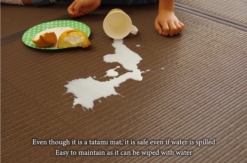 Unit Tatami Mat Washable Carpet PP Polyester, Fluffy Area Rug, Japanese ...