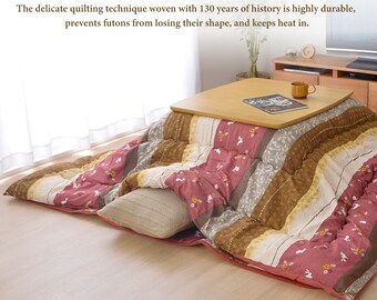 Kotatsu Futon & Mat Set Fluffy Premium Cotton Blanket Table