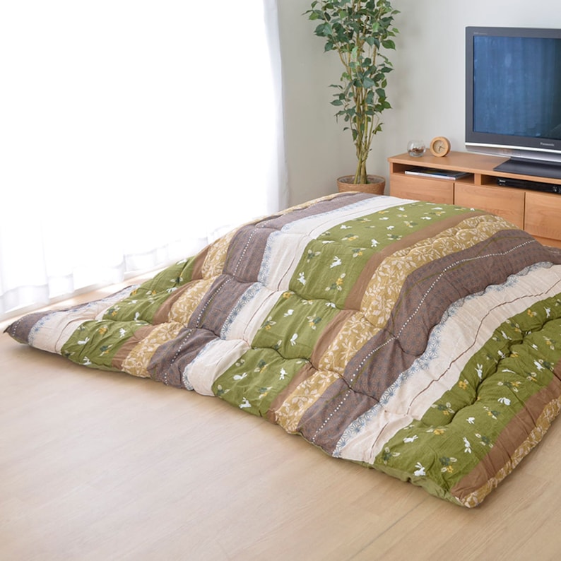 Kotatsu Futon & Mat Set Fluffy Premium Cotton Blanket - Thumbnail 4