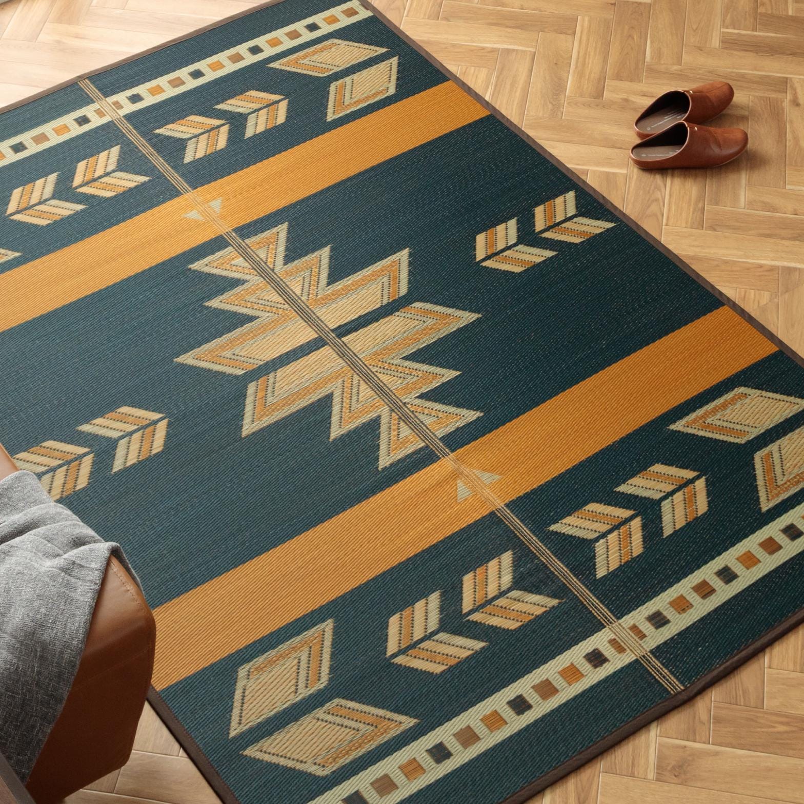 Tatami Mat Japanese Rush Grass, Area Rug Goza Igusa, Yellow
