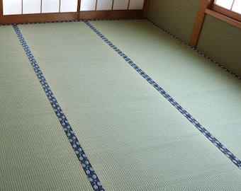 Tatami mat 100% Japanese rush grass, Area rug Goza Igusa, Traditional Sleeping mat, Yoga Zen Natural Material, Craftsman, Made in Japan 1111