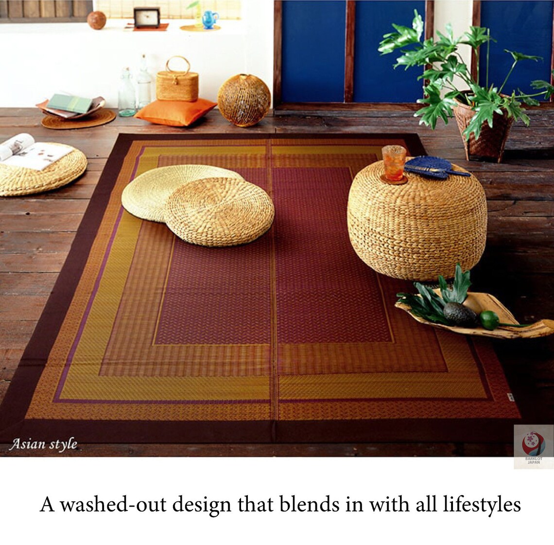 IKEHIKO Tatami mat Japanese rush grass Area Rug Igusa Modern Floor IKEHIKO Tatami mat Japanese rush grass Area Rug Igusa Modern Floor