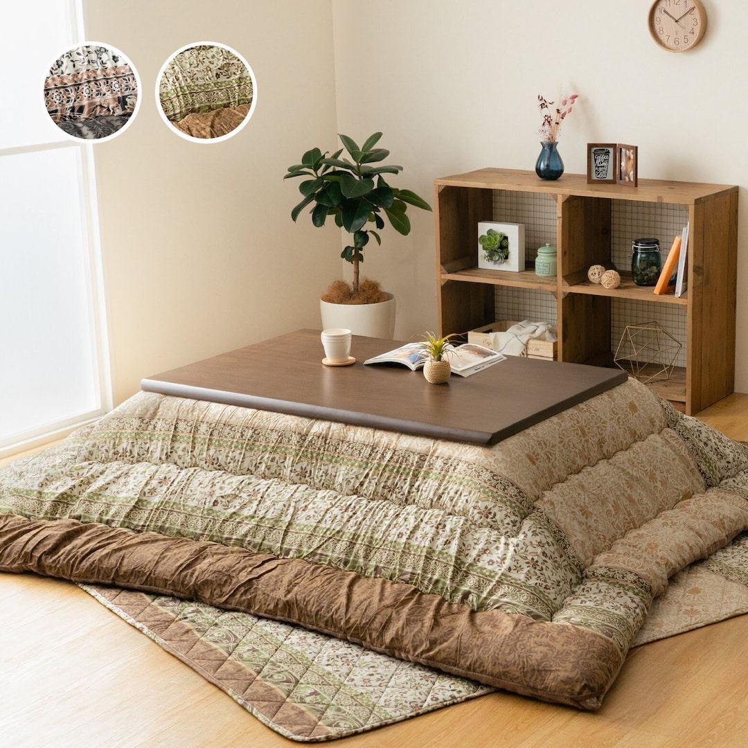 Kotatsu Futon & Mat Set Japanese Comforter Fluffy Premium Cotton
