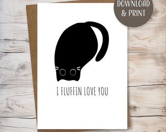 Funny Greeting Card w/ Envelope, printable template, instant download, JPEG format, 5x7”