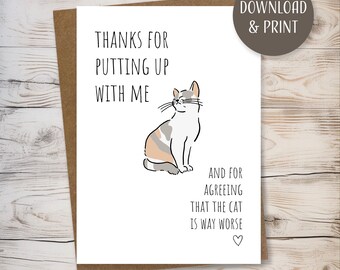 Funny I'm Sorry Greeting Card w/ Envelope, printable template, instant download, JPEG format, 5x7”