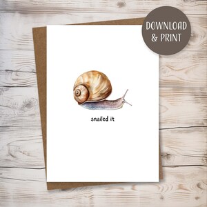 Carte de voeux amusante avec enveloppe, modèle imprimable, téléchargement immédiat, format JPEG, 5 x 7 po.