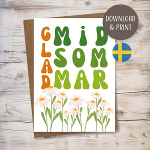 Cartão SVENSKA com envelope, modelo para impressão, download instantâneo, formato JPEG, 5x7”
