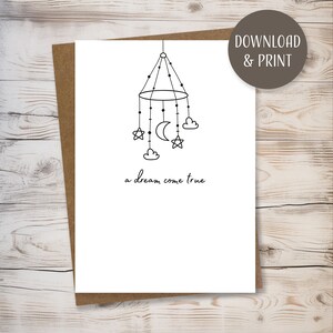 Biglietto d'auguri per bambini con busta, modello stampabile, download istantaneo, formato JPEG, 5x7"
