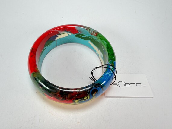 Sobral - Multi-Colour "PB24" Solid Resin Bangle (… - image 17