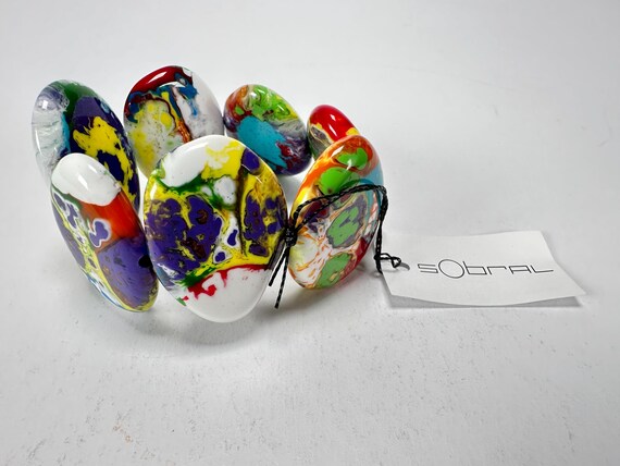 Sobral - Multi-Colour "Discs" Pollock Elasticated… - image 4