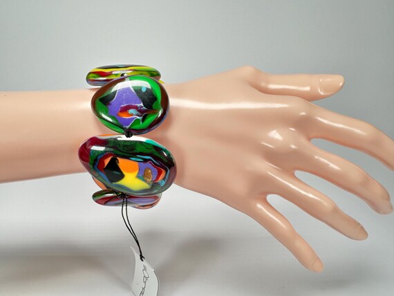 Sobral - Multi-Colour "Wassily" Elasticated Resin… - image 6