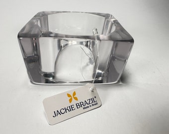 Jackie Brazil &quot;Solid Square&quot; Crystal 4cm Bangle ( B2056 )