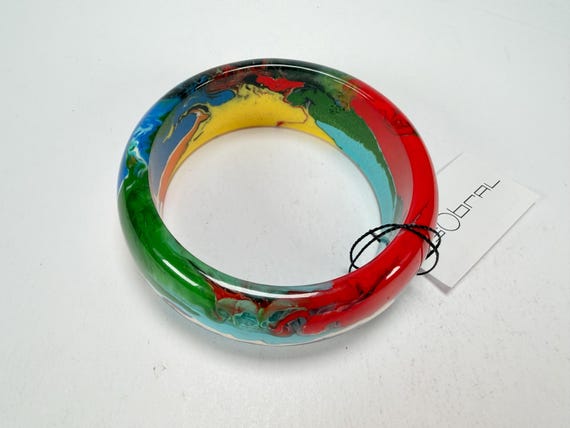 Sobral - Multi-Colour "PB24" Solid Resin Bangle (… - image 8
