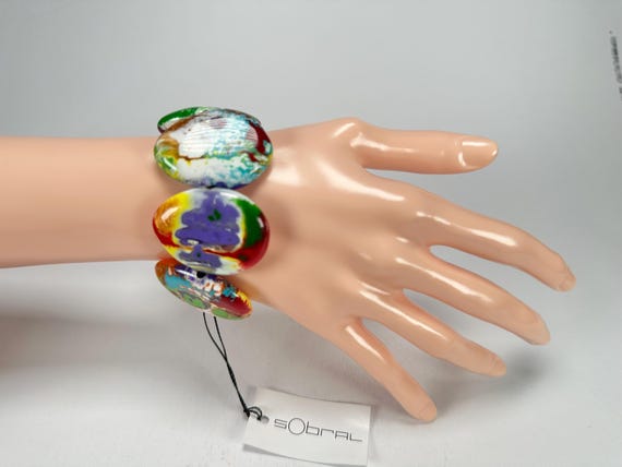 Sobral - Multi-Colour "Discs" Pollock Elasticated… - image 2