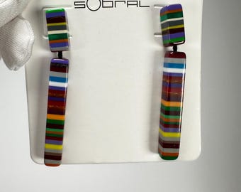 Sobral - Pop Art &quot;Clarissa&quot; Resin Earrings ( 002452 )