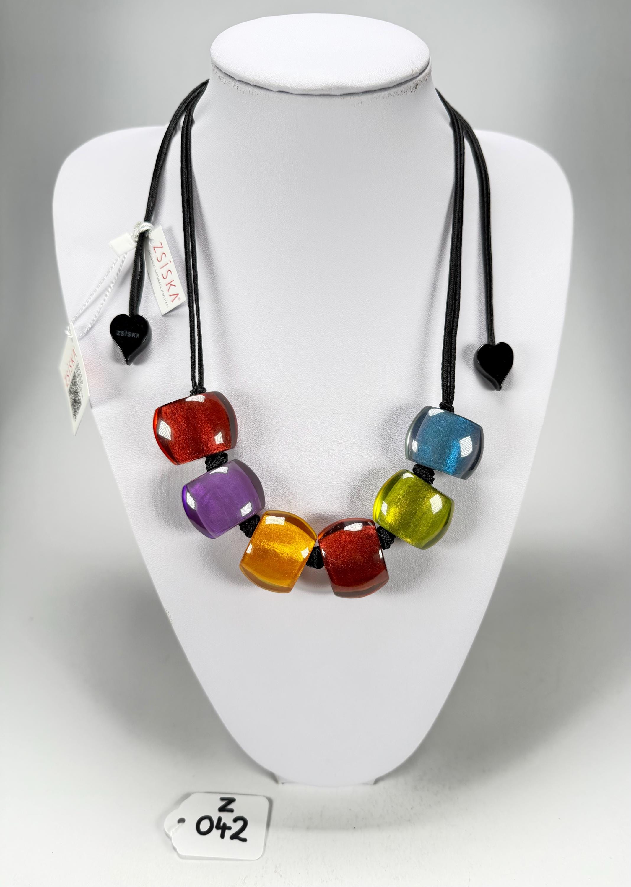 ZSISKA ネックレス Zsiska - Bellissima 6 Bead New Spectrum Resin Necklace