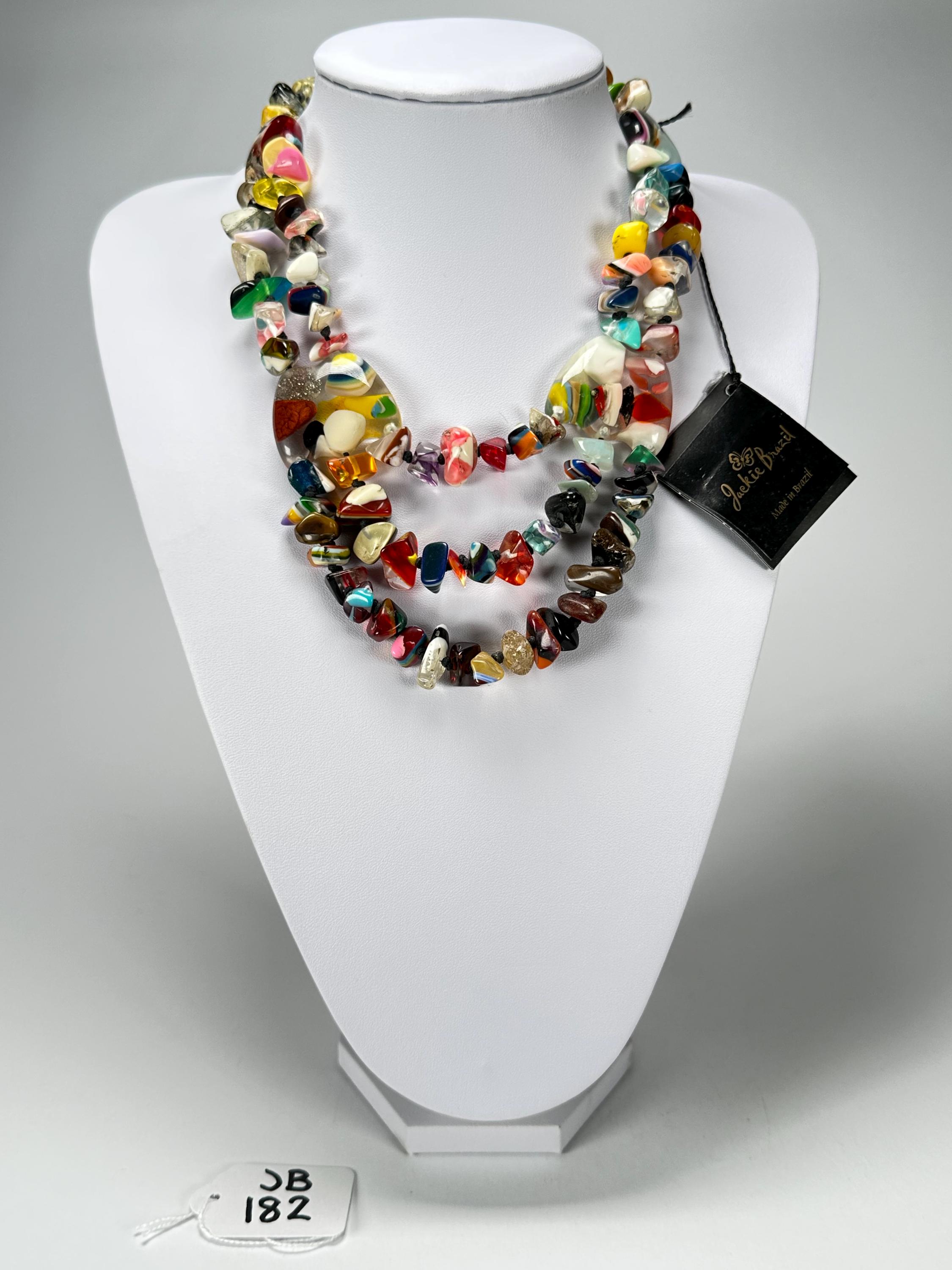 Jackie Brazil Orient Express 3 Strand Small Bead Mix Colours