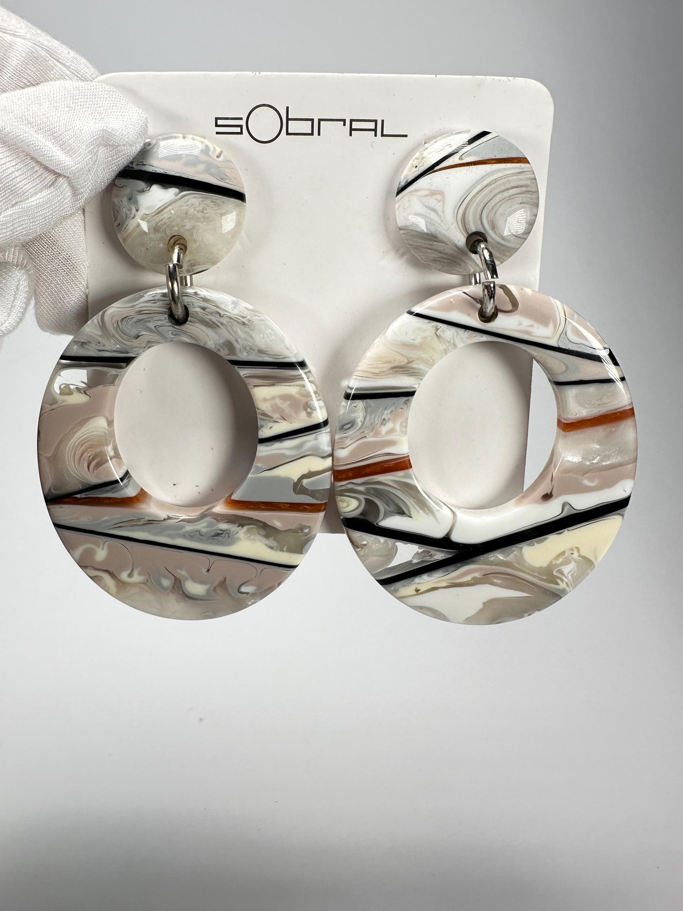 Sobral - Lágrima D'or "Gizelle" Resin Earrings ( 000121 )